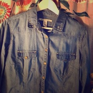 Denim blouse